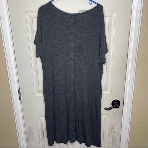 Frida Mom Gray Delivery And Nursing Gown One Size - Picture 5 of 6